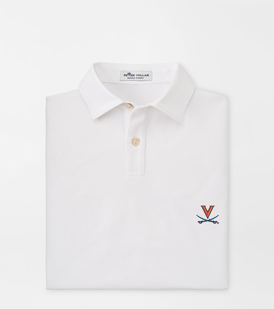 Virginia Youth Solid Performance Jersey Polo image number 1