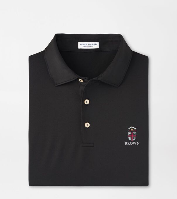 Brown University Solid Performance Jersey Polo