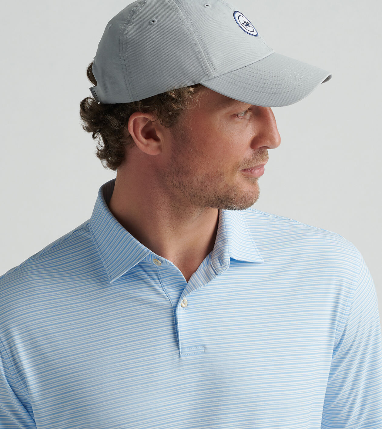 Featherweight Payne Stripe Polo | Men's Polos | Peter Millar