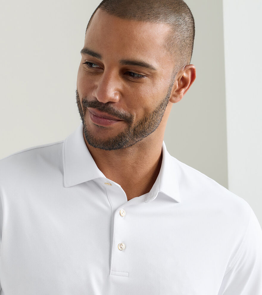 Solid Performance Mesh Polo image number 5