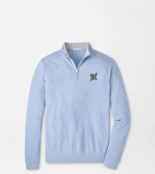 Cooperstown Milwaukee Brewers Crown Comfort Quarter-Zip Pullover