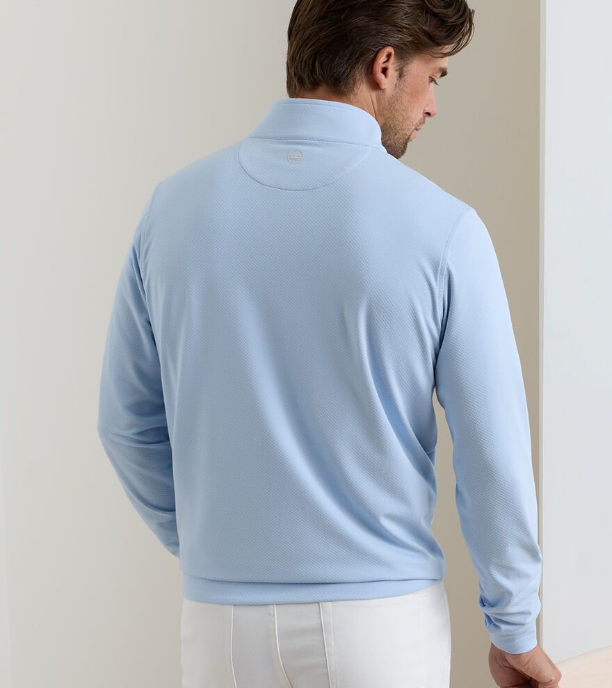 Perth Cross-Hatch Performance Quarter-Zip image number 3