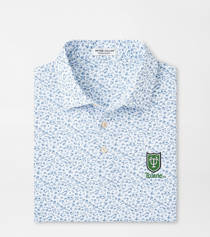 Tulane Batter Up Performance Jersey Polo image number 1