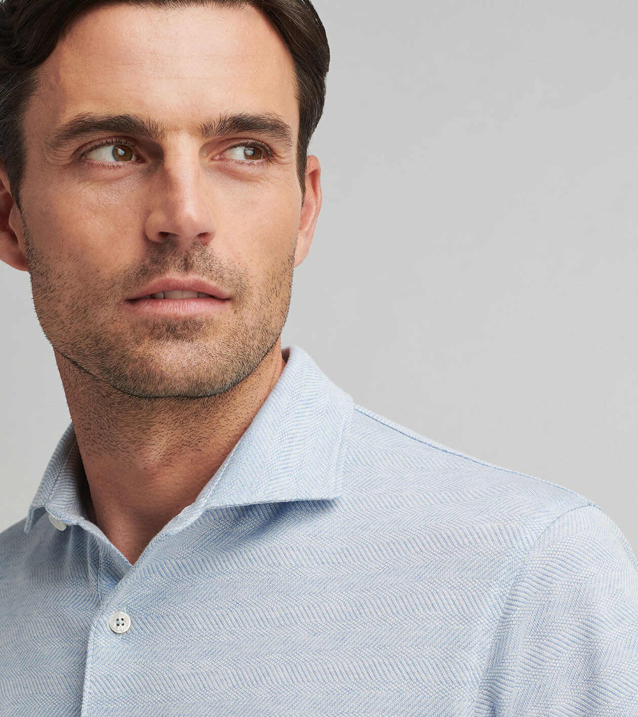 Harris Herringbone Knit Polo | Men's Polos | Peter Millar