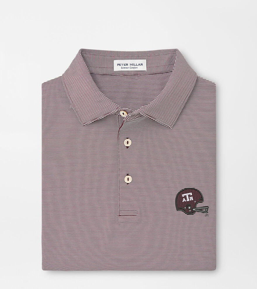 Texas A&M Vault Jubilee Stripe Performance Polo image number 1