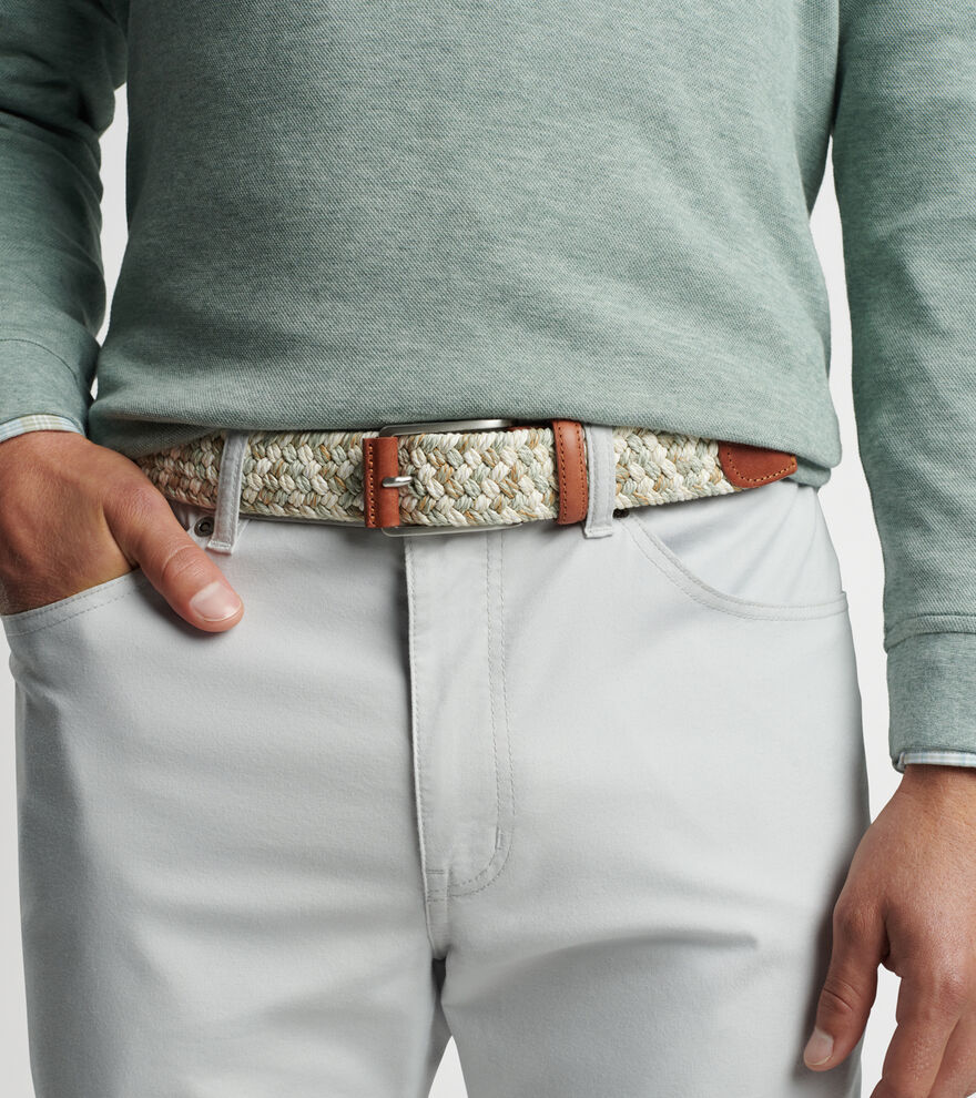 Cotton Melange Braided Belt Men's Belts Peter Millar