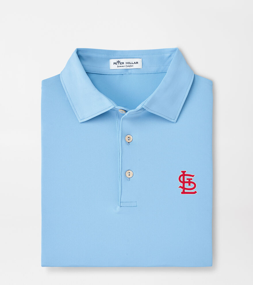 St. Louis Cardinals Solid Performance Jersey Polo image number 1