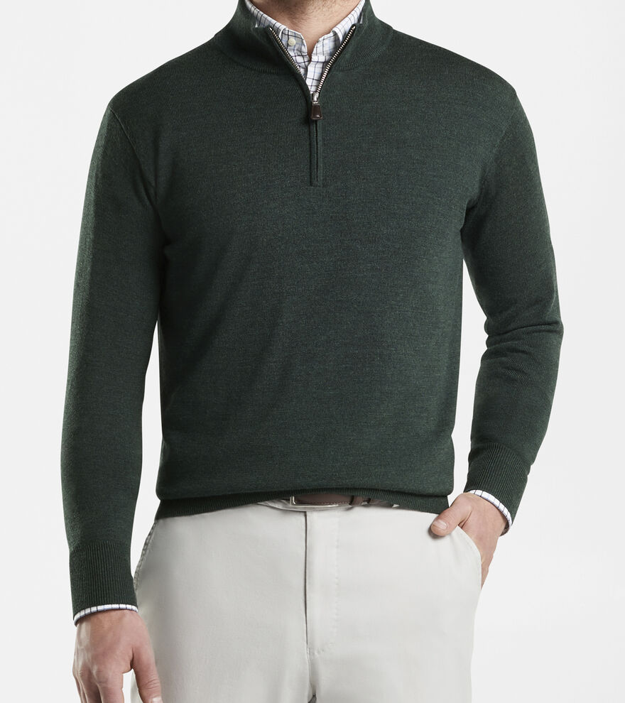 Crown Soft Merino-Silk Quarter-Zip - Alternate Image 1