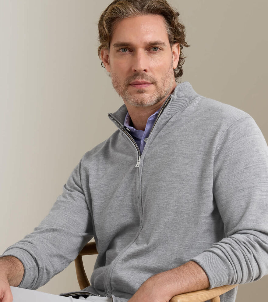 Valencia Escorial Wool Full-Zip Sweater image number 4
