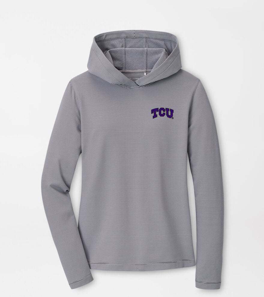 TCU Women's Pine Sugar Stripe Performance Hoodie image number 1