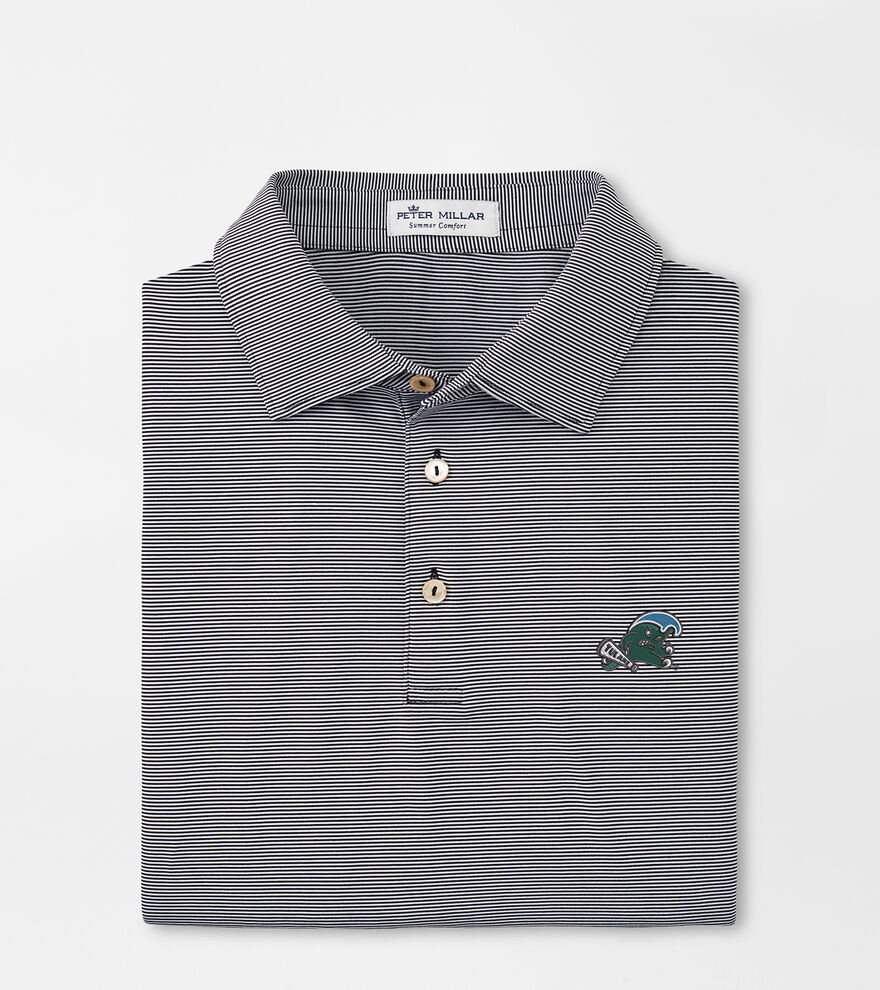 Tulane Green Wave Jubilee Stripe Performance Polo image number 1
