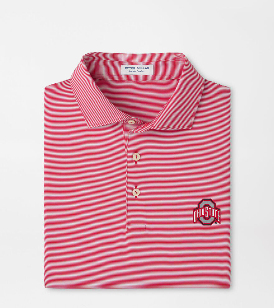 The Ohio State Jubilee Stripe Performance Polo image number 1