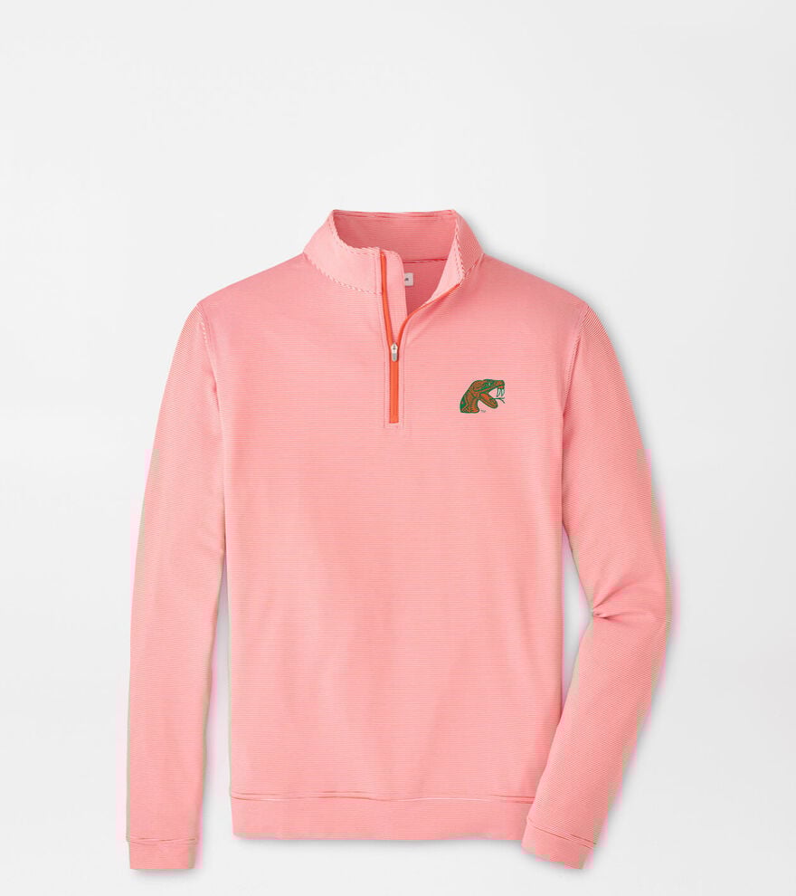 Florida A&M Perth Sugar Stripe Performance Quarter-Zip image number 1
