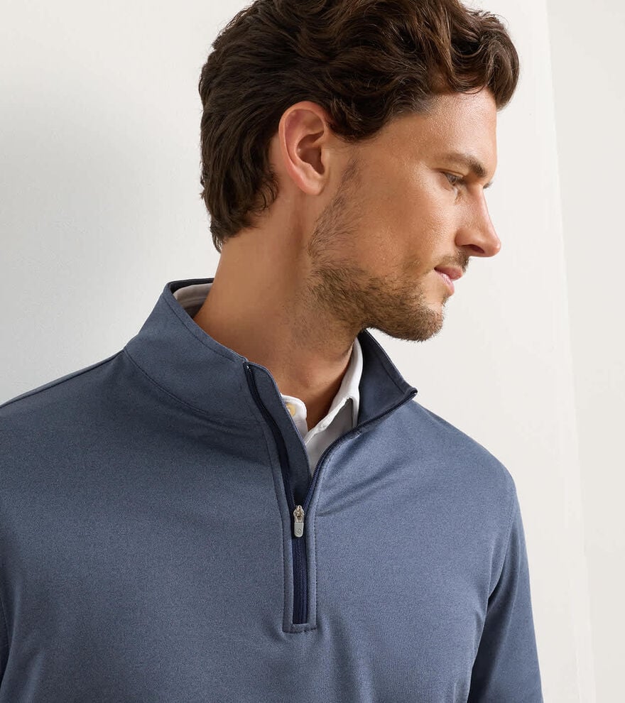 Perth M&eacute;lange Performance Quarter-Zip image number 5