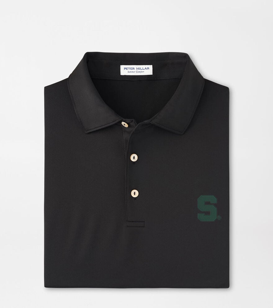 Michigan State Solid Performance Jersey Polo image number 1