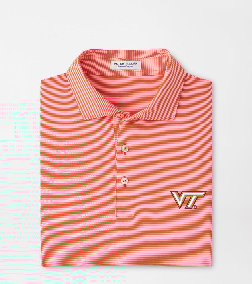 Virginia Tech Jubilee Stripe Performance Polo image number 1
