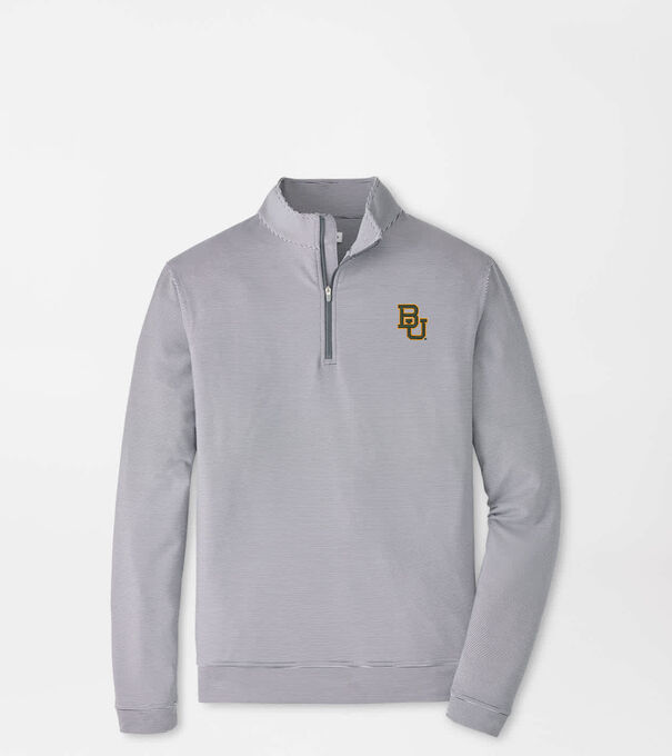 Baylor Perth Sugar Stripe Performance Quarter-Zip