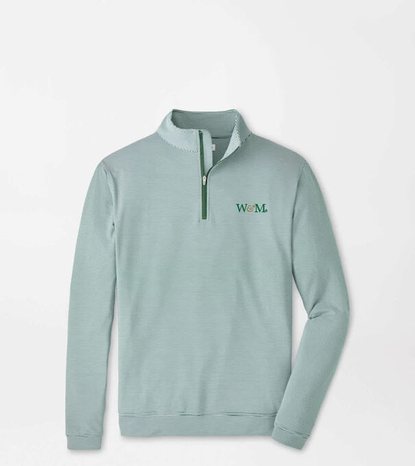 William & Mary Perth Sugar Stripe Performance Quarter-Zip