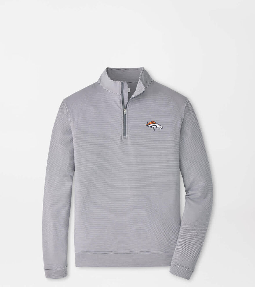 Denver Broncos Perth Sugar Stripe Performance Quarter-Zip image number 1