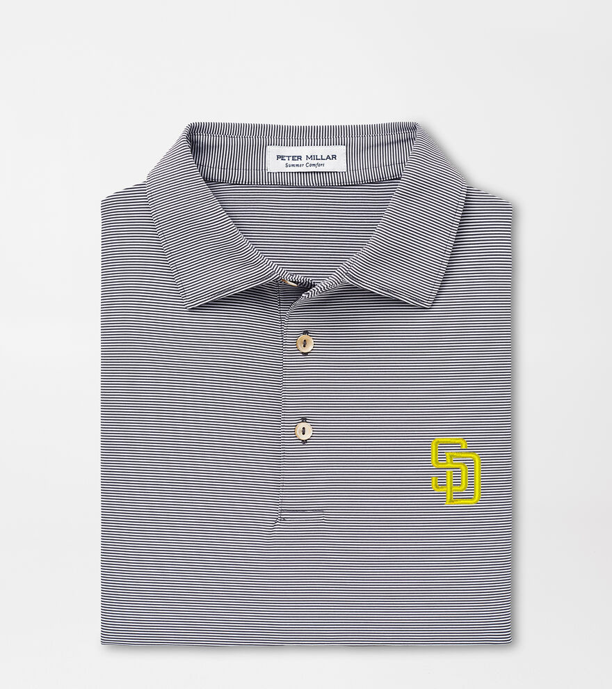 San Diego Padres Jubilee Stripe Performance Polo image number 1