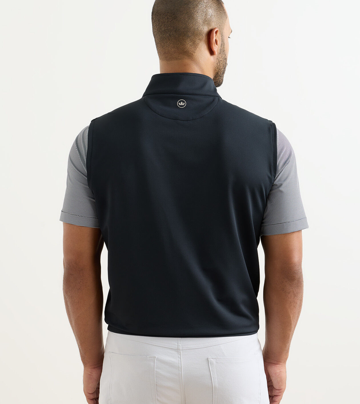 Galway Stretch Loop Terry Quarter-Zip Vest | Men's Vests | Peter