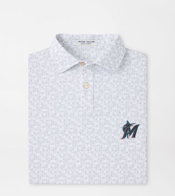 Miami Marlins Bases Loaded Youth Performance Jersey Polo