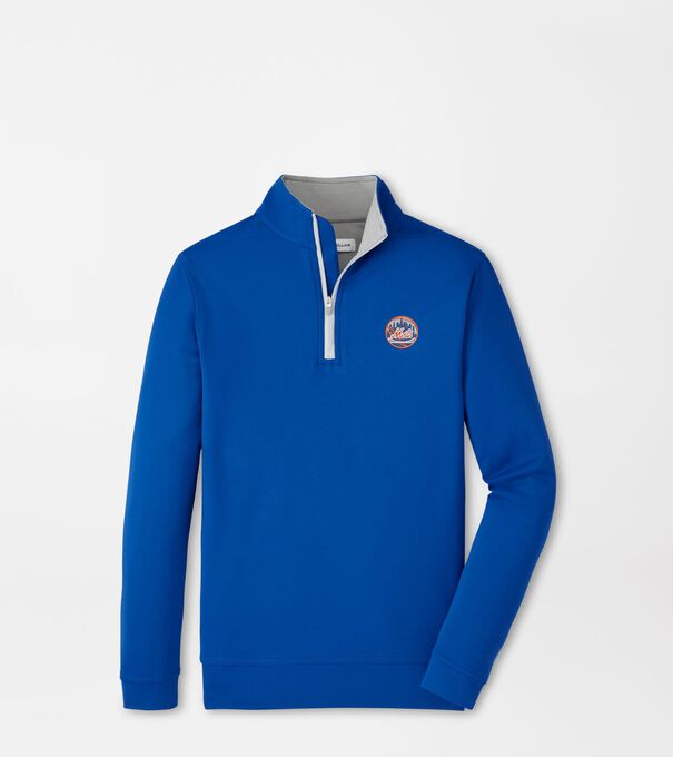 Cooperstown New York Mets Youth Perth Performance Quarter-Zip