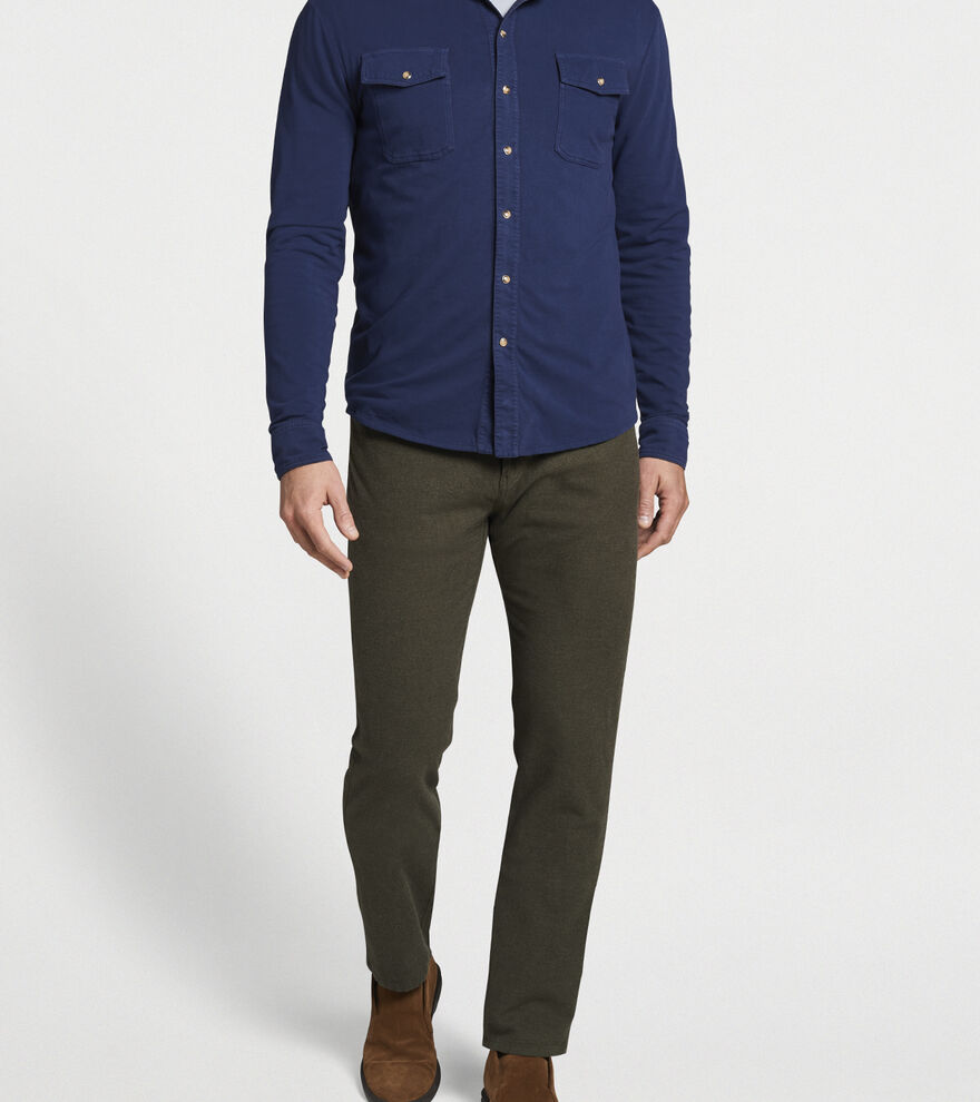 Cotton Flannel Five-Pocket Pant - Alternate Image 1