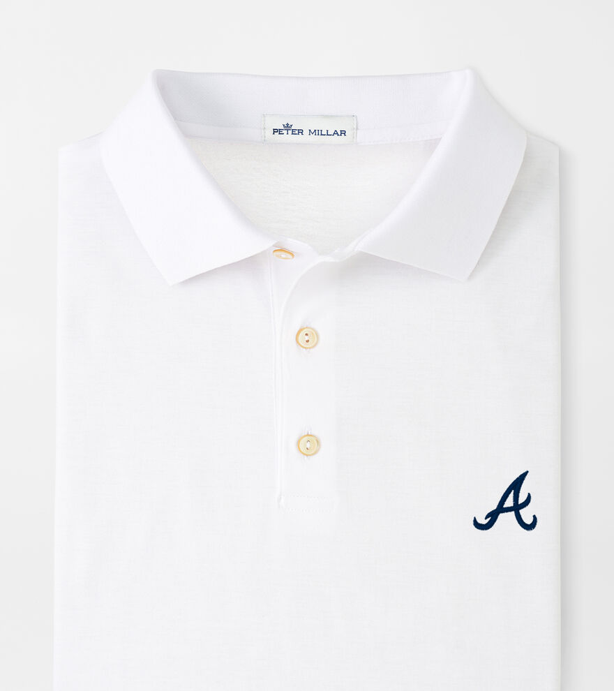 Atlanta Braves Solid Cotton Polo image number 1