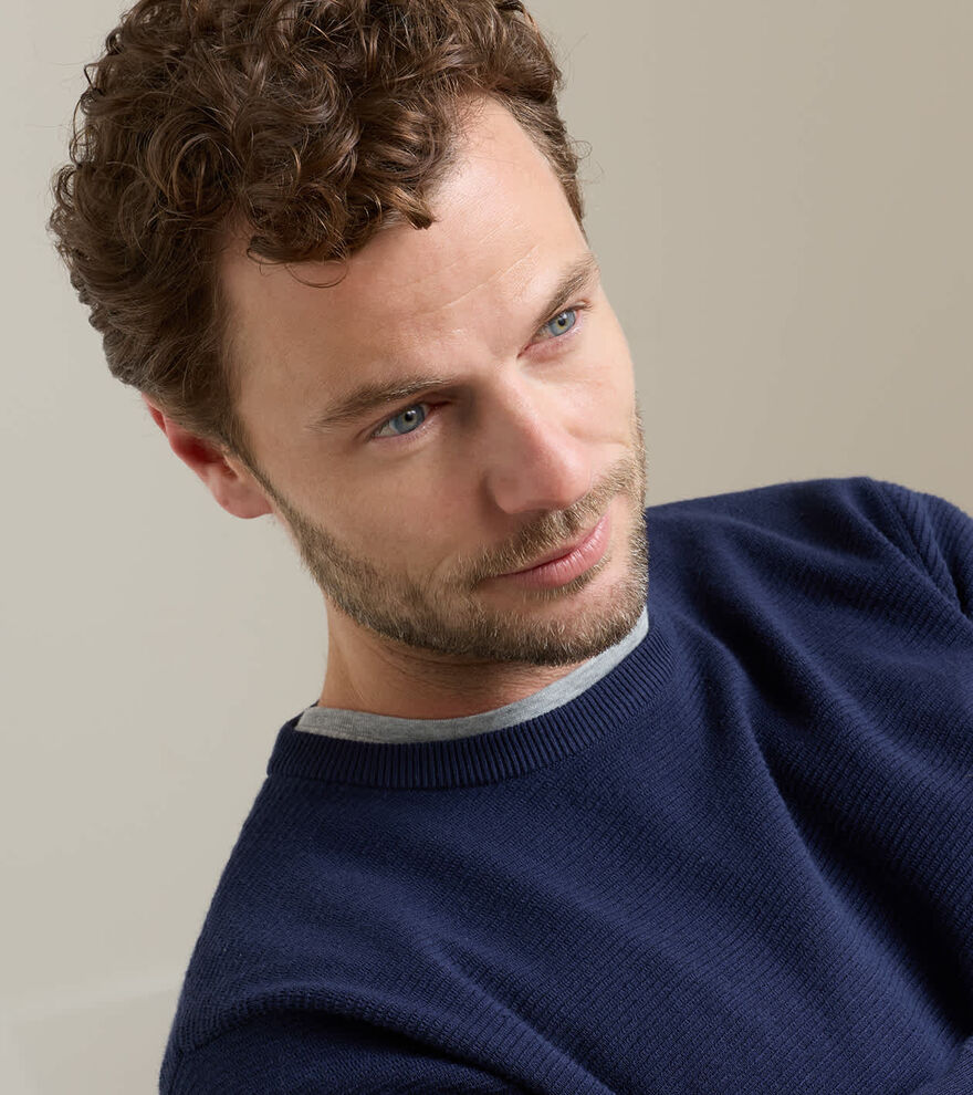 Coolspun Lite Textured Crewneck Sweater image number 4