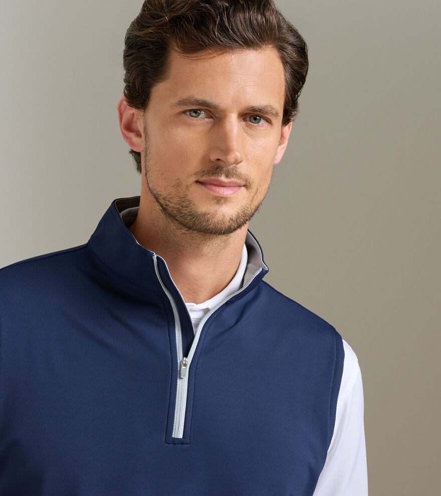 Galway Stretch Loop Terry Quarter-Zip Vest image number 5