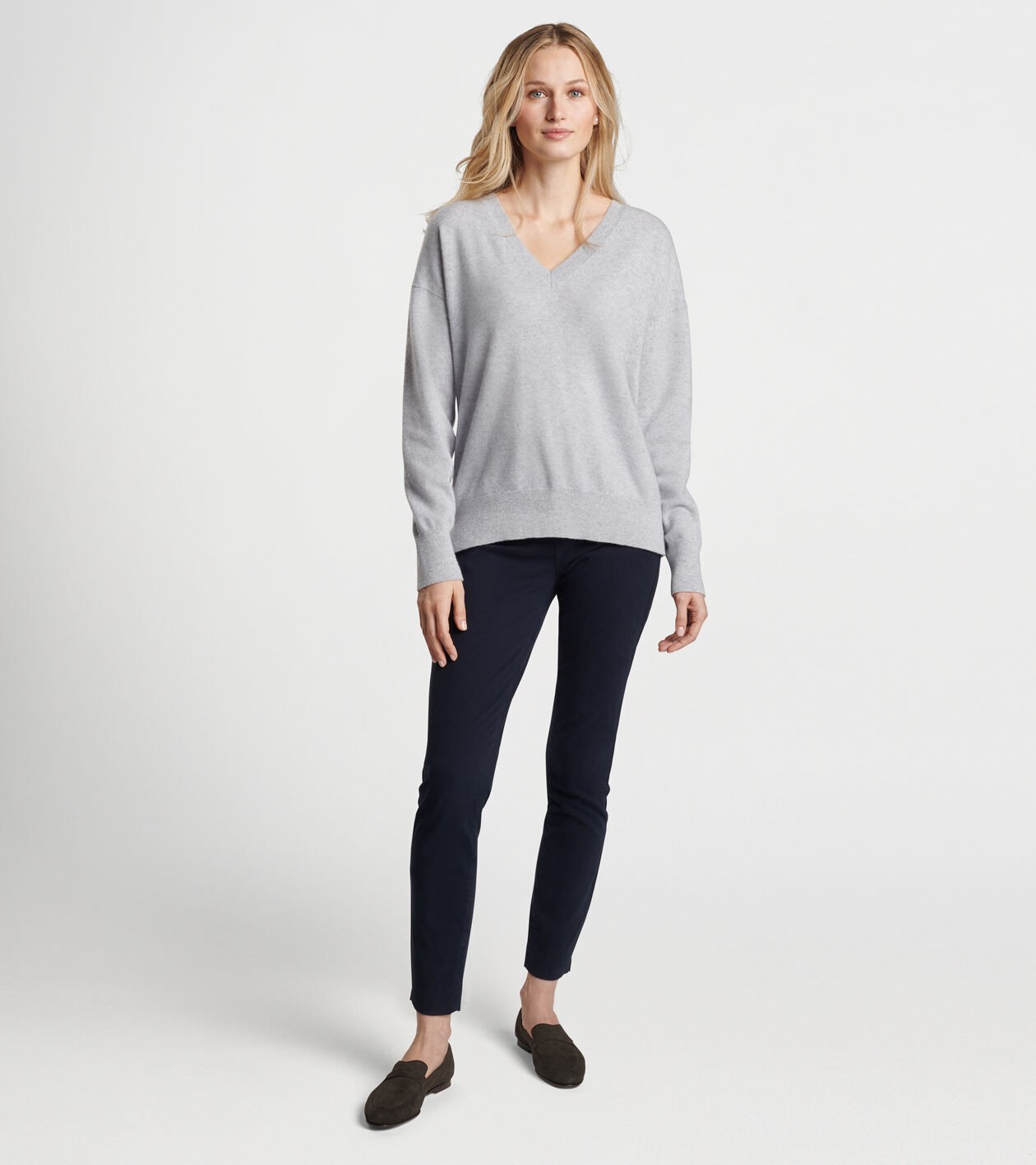 Artisan Crafted Cashmere V Neck Sweater Women s Tops Peter Millar