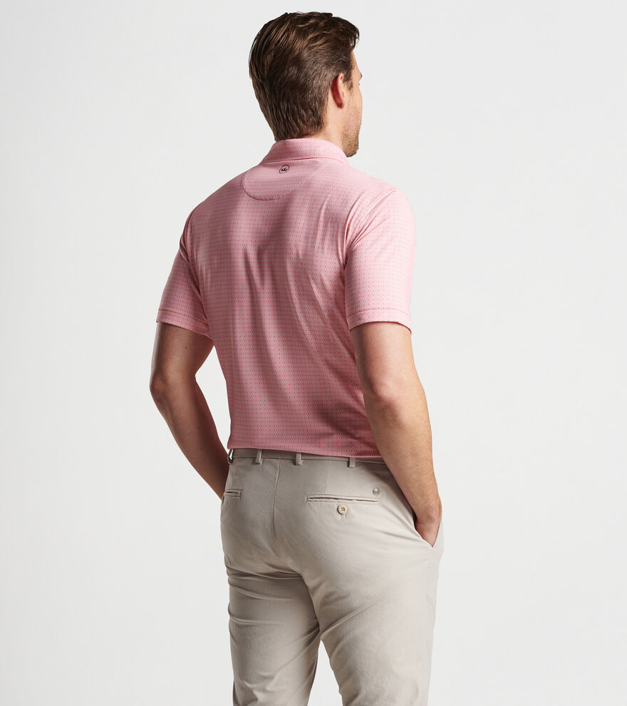 Lloyd Dot Geo Performance Jersey Polo image number 3