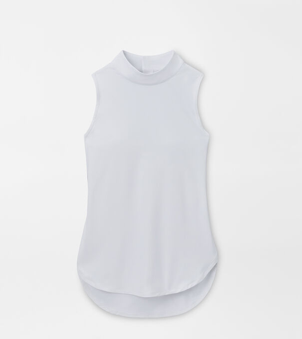 Mock Neck Sleeveless Polo