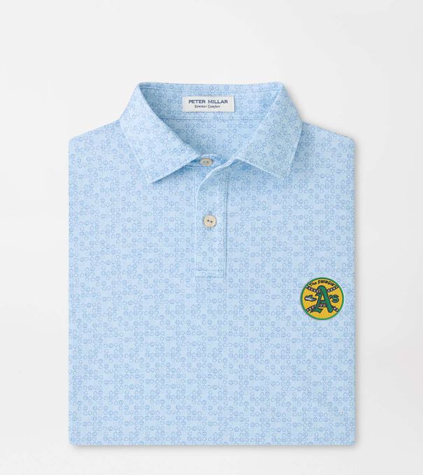 Cooperstown Athletics Bases Loaded Youth Performance Jersey Polo
