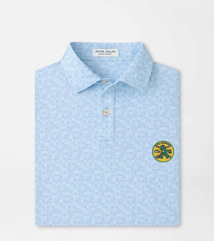 Cooperstown Athletics Bases Loaded Youth Performance Jersey Polo