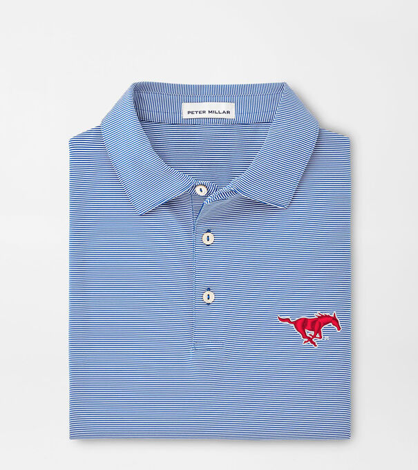 SMU Jubilee Stripe Performance Polo