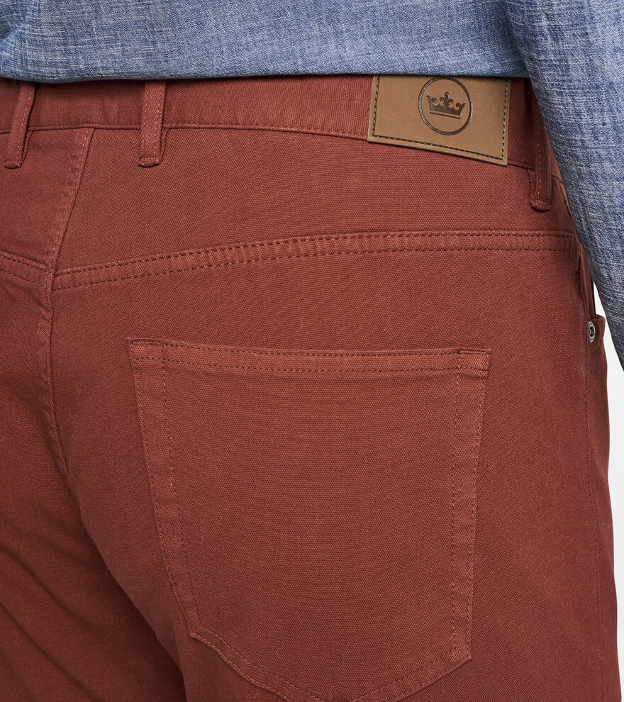Four-Way Stretch Canvas Five-Pocket Pants image number 5