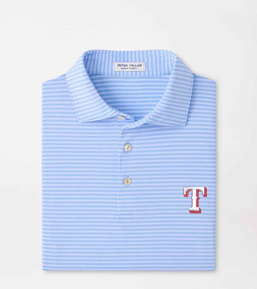 Texas Rangers Tiebreaker Performance Jersey Stripe Polo