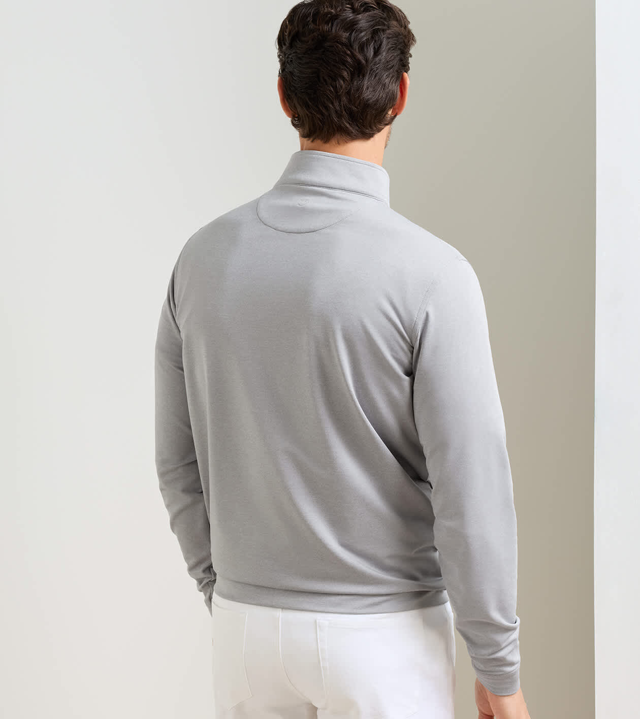 Perth Mélange Performance Quarter-Zip | Men's Pullovers | Peter Millar