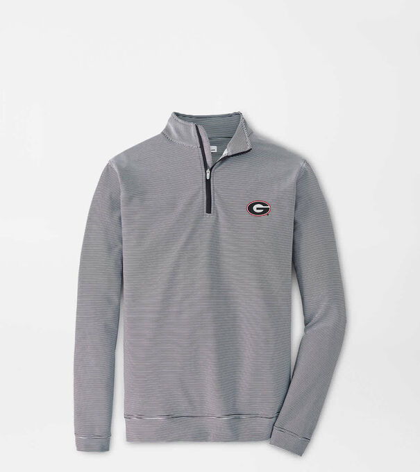 Georgia G Perth Sugar Stripe Performance Quarter-Zip