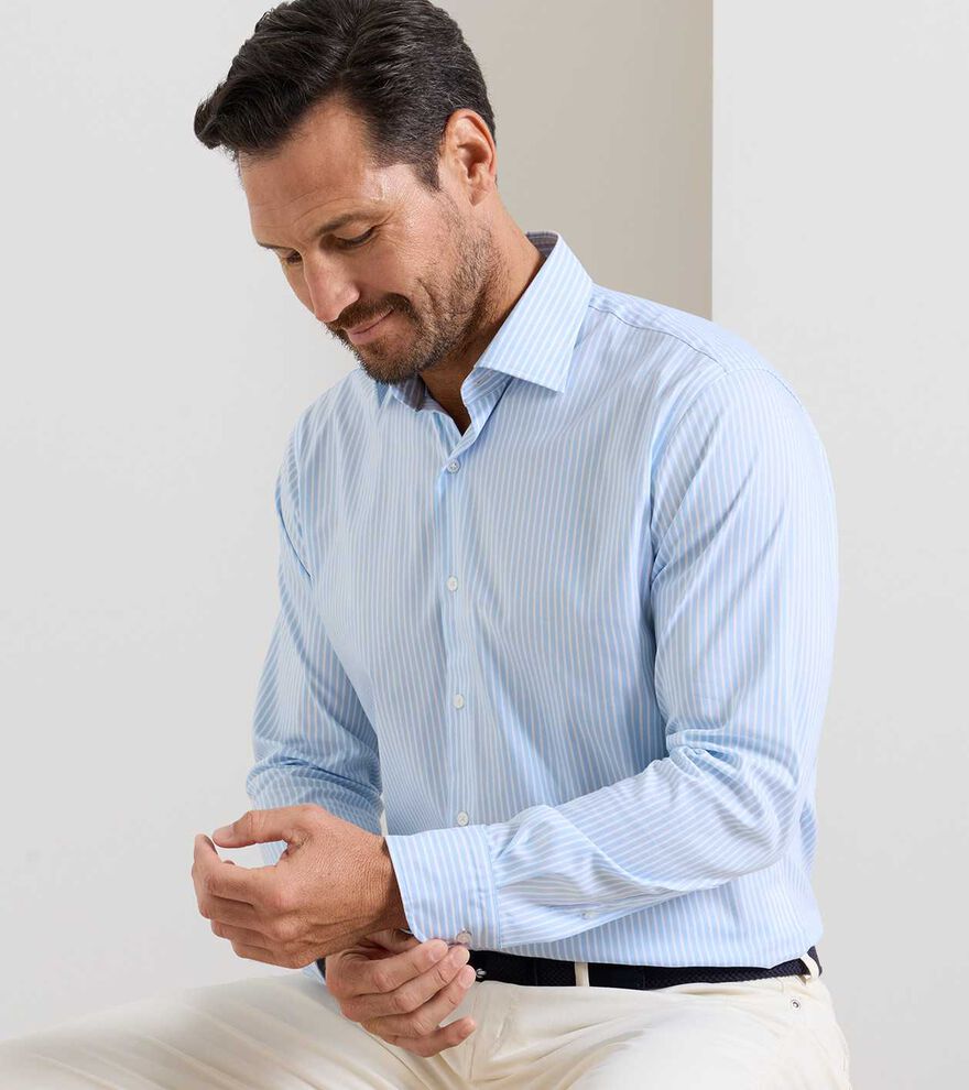 Langley Crown Lite Cotton-Stretch Sport Shirt image number 3