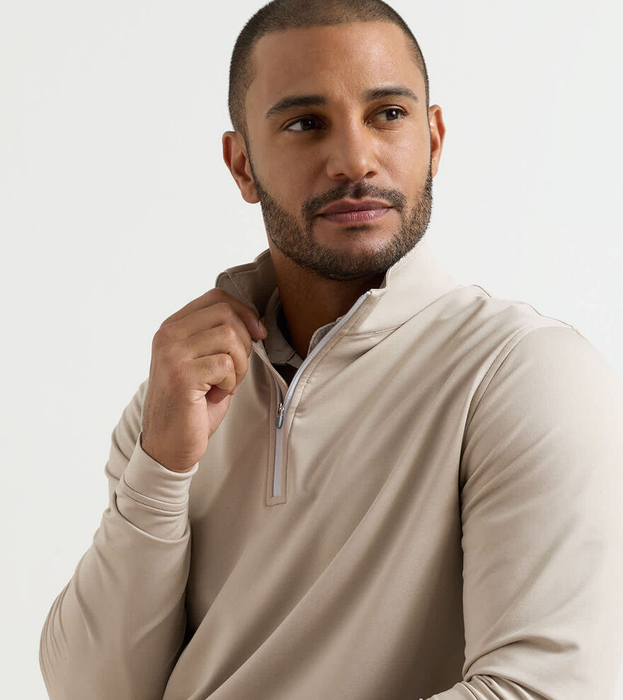 Perth M&eacute;lange Performance Quarter-Zip image number 5