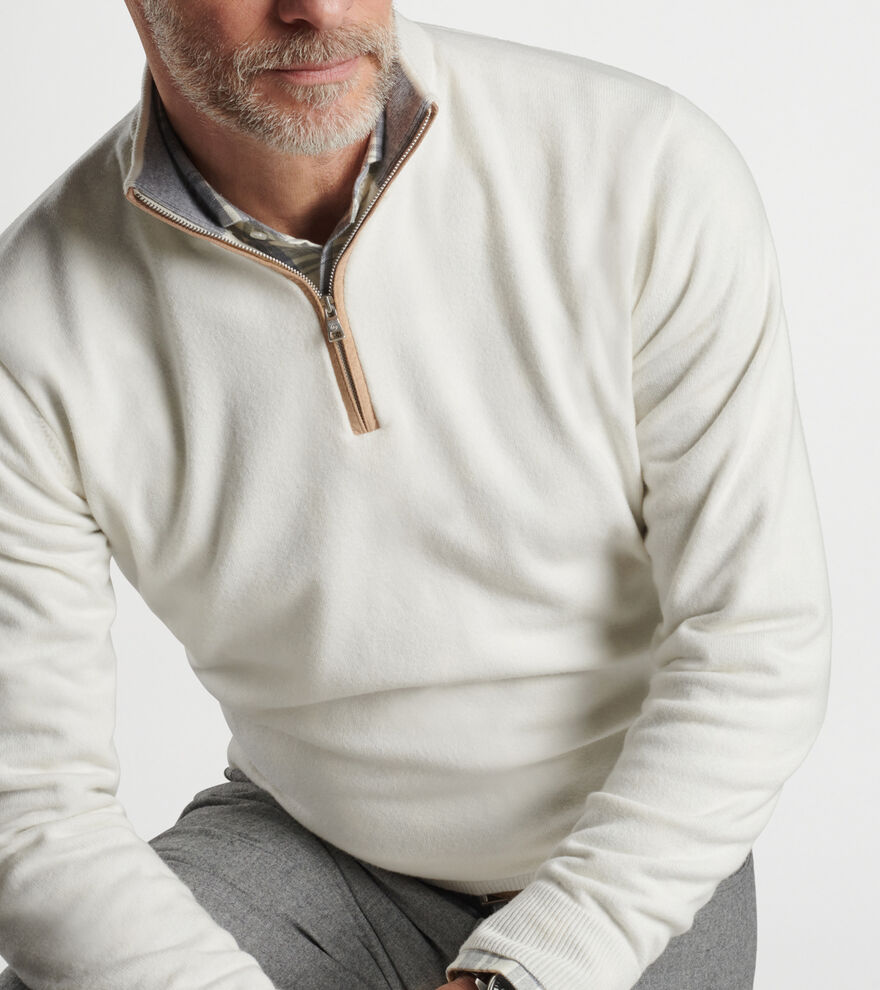 Artisan Crafted Cashmere Flex Quarter-Zip image number 5