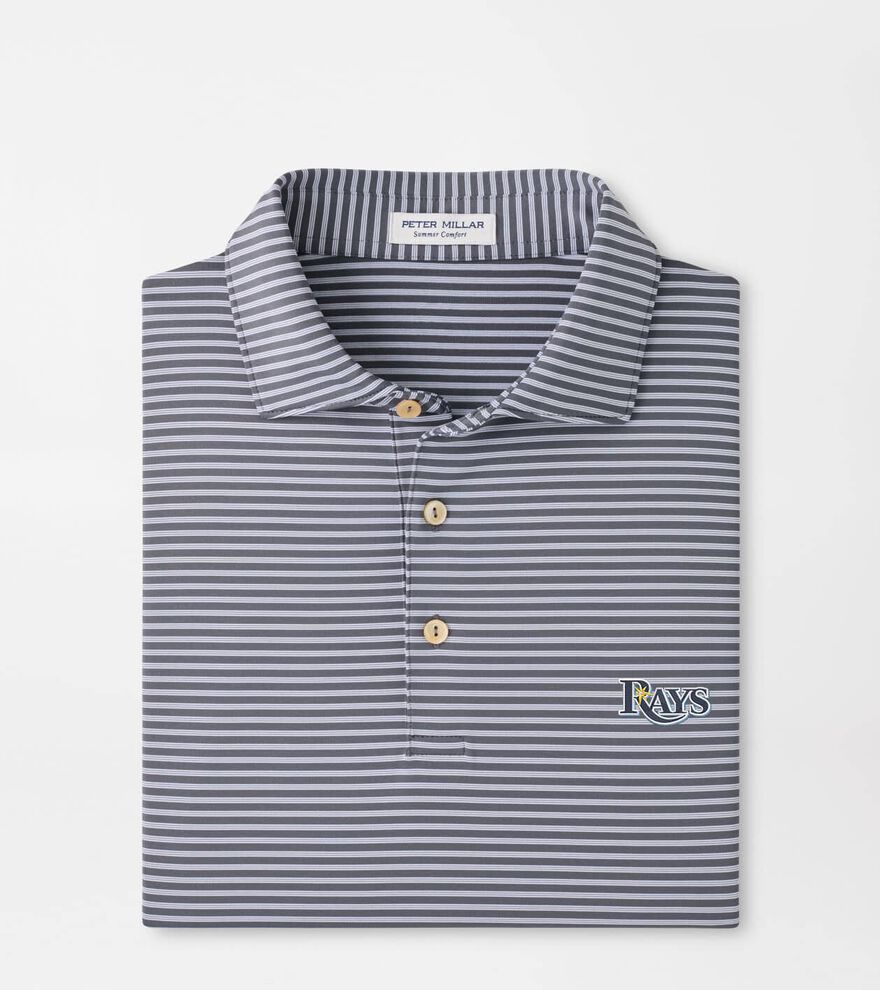 Cooperstown Tampa Bay Rays Tiebreaker Performance Jersey Stripe Polo