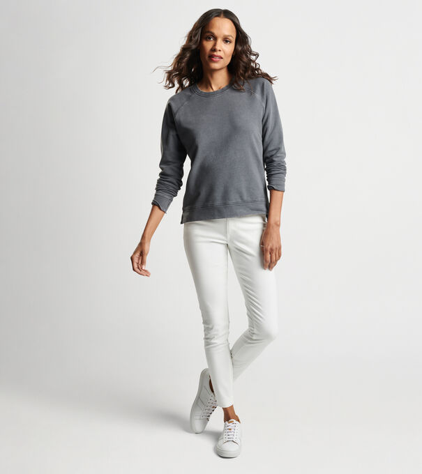 Lava Wash Relaxed Fleeceback Crew