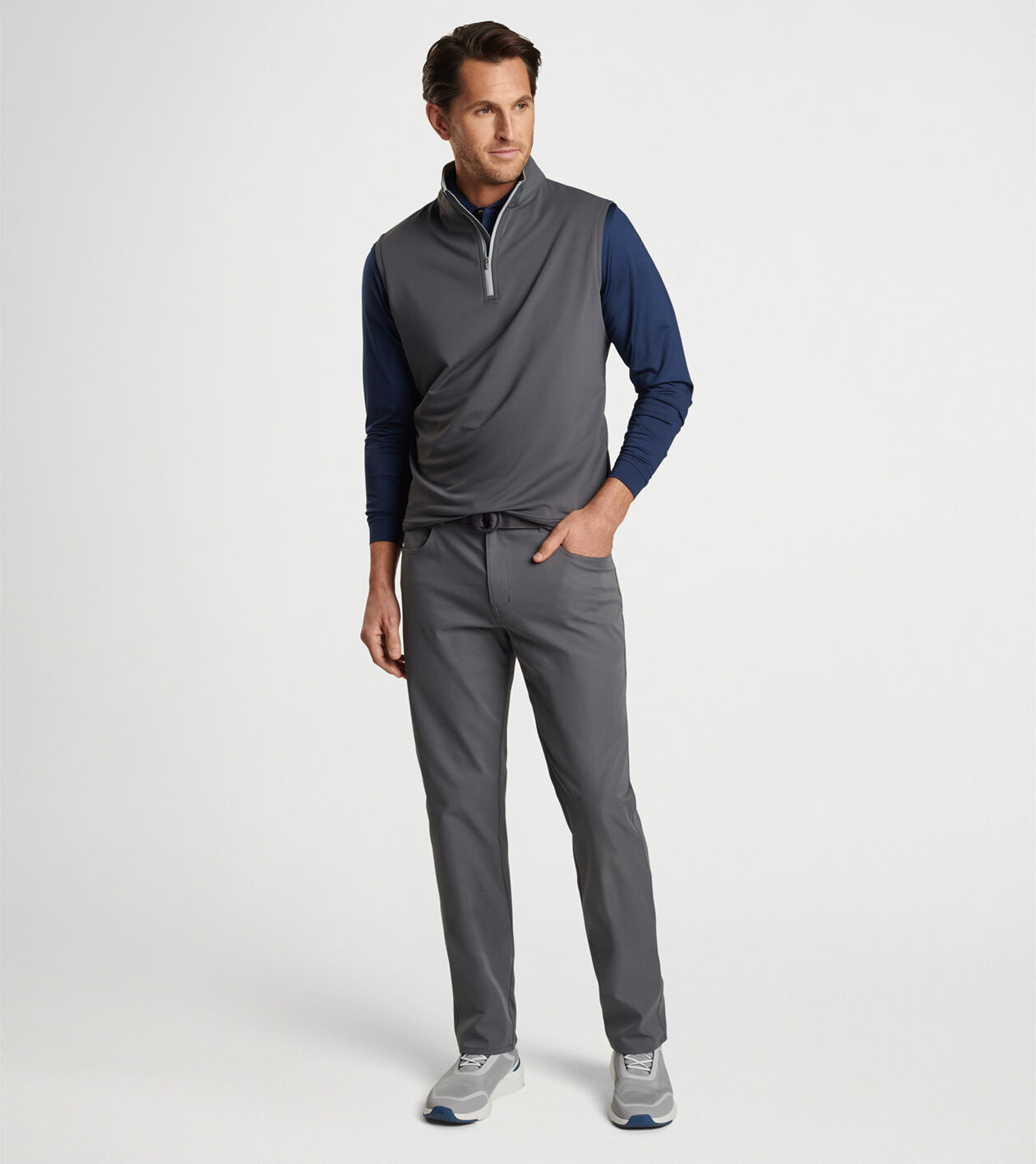 Peter millar quarter zip vest clearance