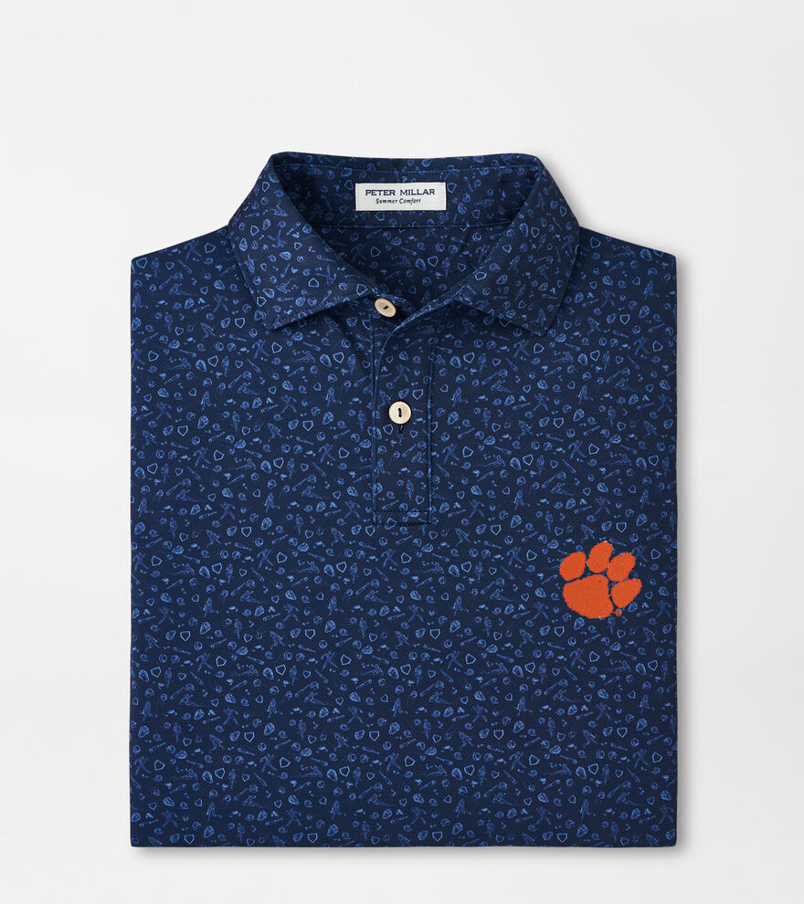 Clemson Batter Up Youth Performance Jersey Polo image number 1