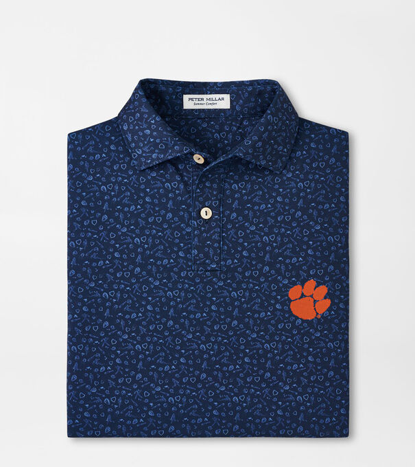 Clemson Batter Up Youth Performance Jersey Polo