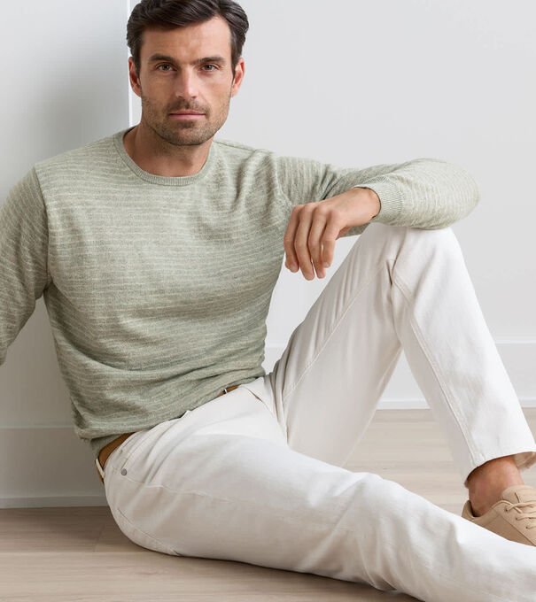 Linus Stripe Crewneck Sweater - Alternate Image 1